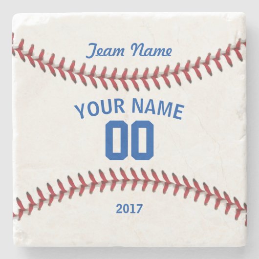 Team Baseball Sport Stenen Onderzetter (Voorkant)