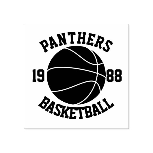 Team Basketball Rubberstempel (Afrduk)