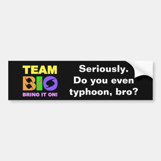 TEAM BIO BUMPERSTICKER (Voorkant)