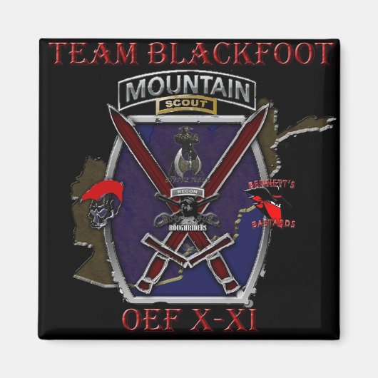 Team Blackfoot Magnet Magneet (Voorkant)