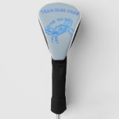 team blauwe krab golfheadcover (Voorkant)
