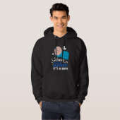 Team Blue It's A Boy Pregnancy Baby Gender Reveal Hoodie (Voorkant volledig)