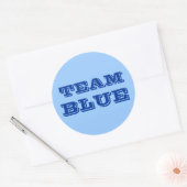 Team Blue Ronde Sticker (Envelop)