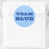 Team Blue Ronde Sticker (Tas)