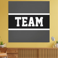 TEAM Bold Athletic Donkergrijs Zwart Wit Strepen