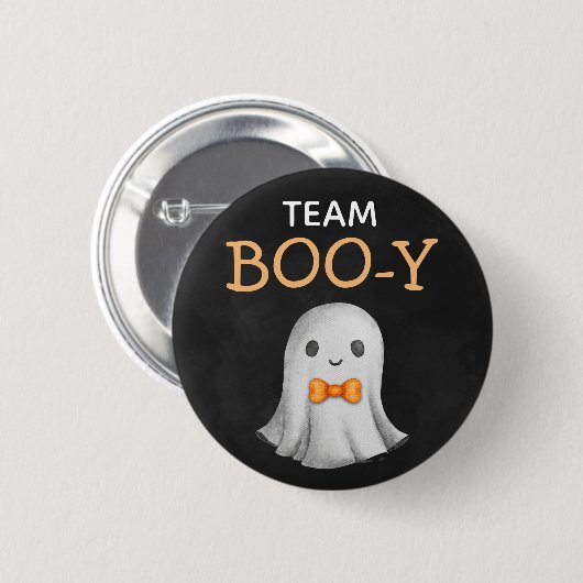 Team Boo-y Halloween geslachtsonthulling Ronde Button 5,7 Cm (Voorkant /achterkant)