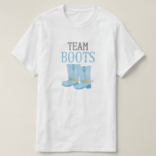 Team Boots Boy Gender onthulling T-shirt