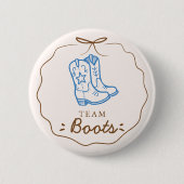 Team Boots Gender Reveal Stemmen Button (Voorkant)