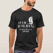 Team bouwt Sailing Black Team T-shirt (Voorkant)