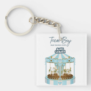 Team Boy Baby shower 2025 T-shirt Sleutelhanger