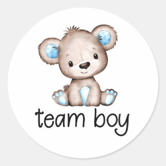 Team Boy Beer thema Geslacht onthullen Sticker