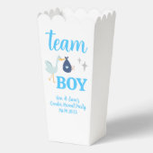 Team Boy Blauw Geslacht Onthullen Party Custom Pop Bedankdoosjes (Voorkant)