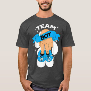 Team Boy Gender onthullen Party Pink Blue Baby Ann T-shirt