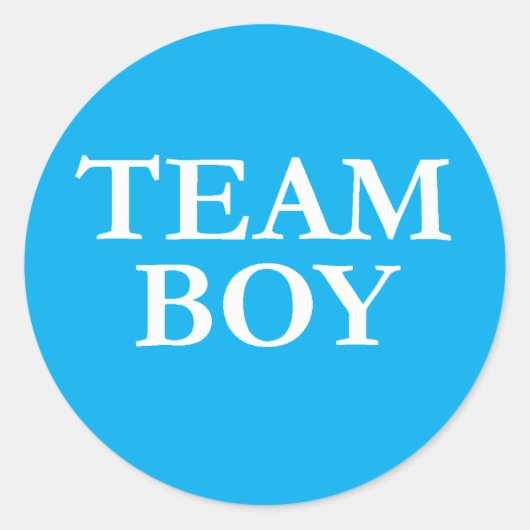 Team Boy Gender onthullen Stickers (Voorkant)