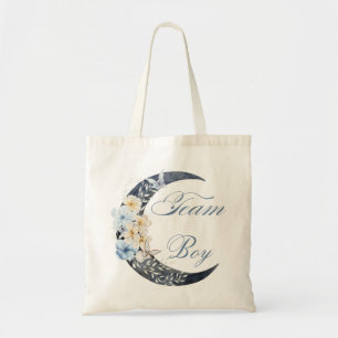 Team Boy Gender Reveal Bloemmaan baby shower Tote Bag