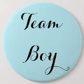 Team Boy Geslacht onthullen Party Button (Voorkant)