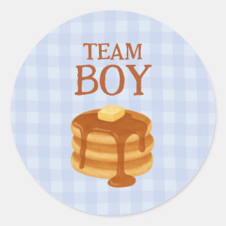 Team Boy Little Pancake Brunch Thema Geslacht Reve Ronde Sticker