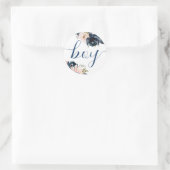 Team Boy Navy et blush Sticker Genre Reveal. C (Sac)