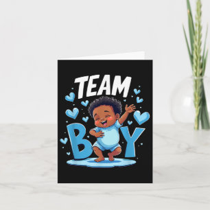 Team Boy Ontwerp Geslacht Onthulling Nieuwe Baby J Kaart