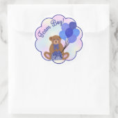Team Boy Teddy Bear Sticker (Tas)