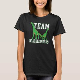 Team Brachiousaurus Dinosaur Future Paleontoloog T-shirt