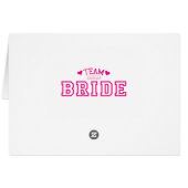 Team Bride (Achterkant Horizontaal)