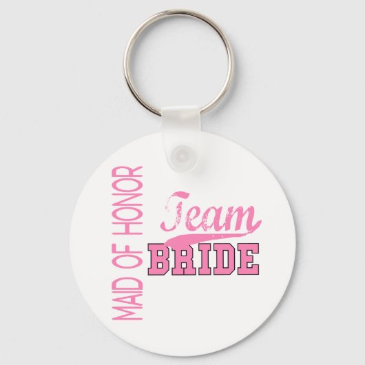 Team Bride 1 MAID VAN HONOR Sleutelhanger (Voorkant)