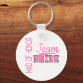 Team Bride 1 MAID VAN HONOR Sleutelhanger (Voorkant)