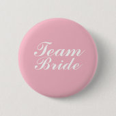 Team Bride Badge Button Pin (Voorkant)