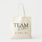 Team Bride | Bridesmaid | Weddenschap Tote Bag (Voorkant)