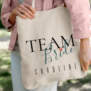 Team Bride   Bridesmaid   Weddenschap Tote Bag