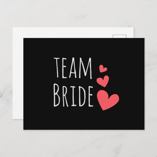 Team Bride Briefkaart (Voorkant / Achterkant)