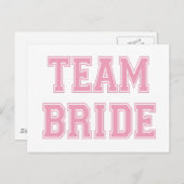 Team Bride Briefkaart (Voorkant / Achterkant)