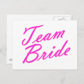 Team Bride Briefkaart (Voorkant / Achterkant)