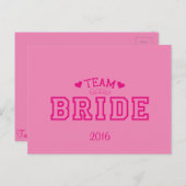 Team Bride Briefkaart (Voorkant / Achterkant)