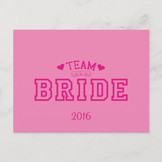 Team Bride Briefkaart