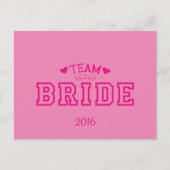 Team Bride Briefkaart (Voorkant)