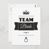 Team Bride Briefkaart (Voorkant / Achterkant)