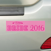 Team Bride Bumpersticker (Op auto)