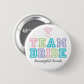 Team Bride Button (Voorkant /achterkant)