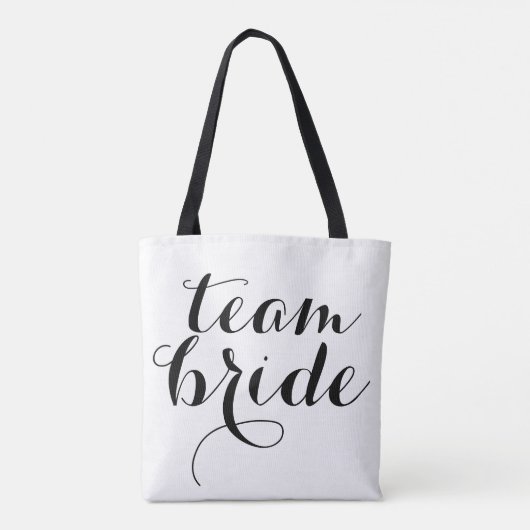 Team Bride Canvas tas (Achterkant)