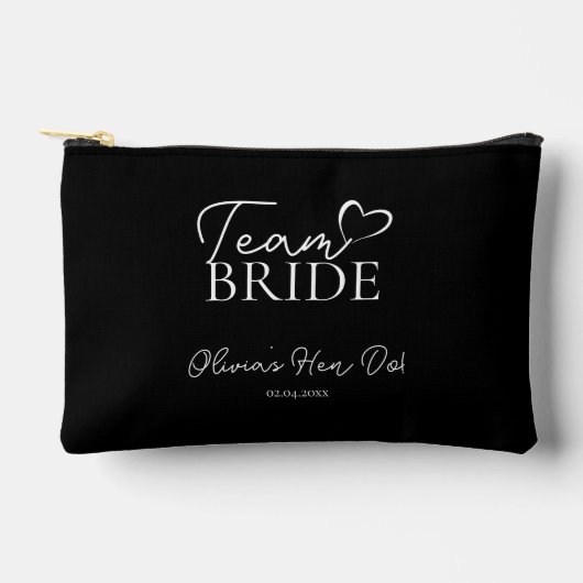 Team Bride Cosmetic Bag – Leuke vrijgezellenfeest Etui (Voorkant)