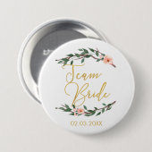TEAM BRIDE FLORAL BUTTON (Voorkant /achterkant)