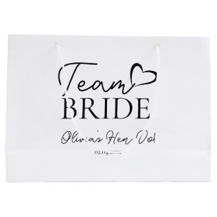 Team Bride Gift Bag – Perfect Bachelorette Party Groot Cadeauzakje