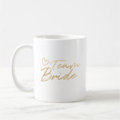 Team Bride - Gold faux foil mok (Links)