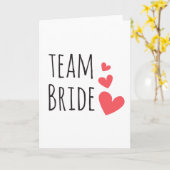 Team Bride Kaart (Gele Bloem)