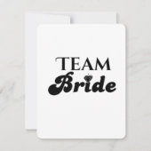Team Bride Kaart (Voorkant)