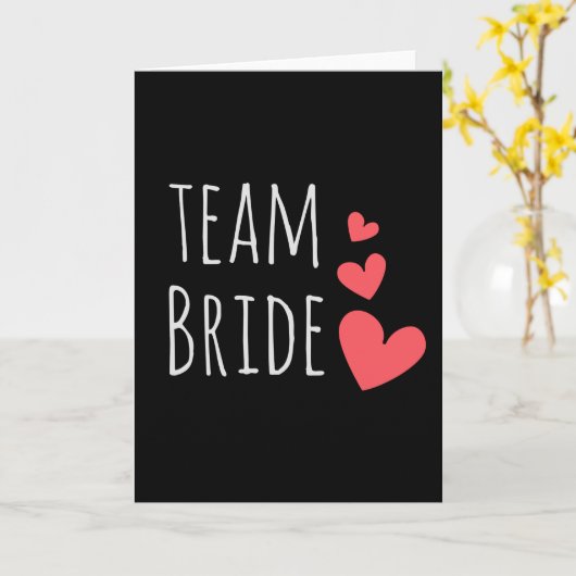 Team Bride Kaart (Gele Bloem)