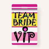 Team Bride Lanyard Badge (Voorkant)