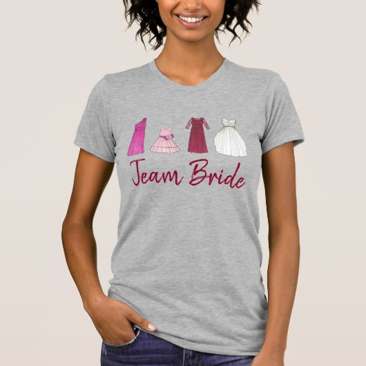TEAM BRIDE Mariage mariée robes Tee (Devant)